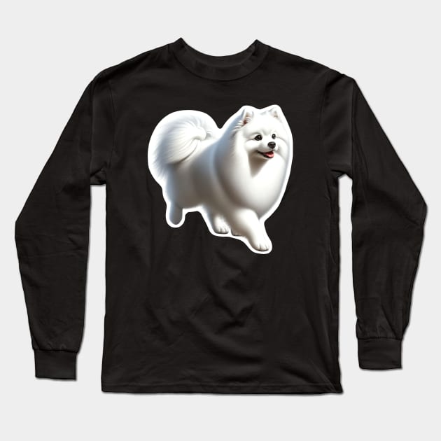 American Eskimo Dog Long Sleeve T-Shirt by millersye